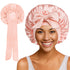 Satin Round Cap Bow Elastic Wide-brimmed Ribbon Nightcap God&