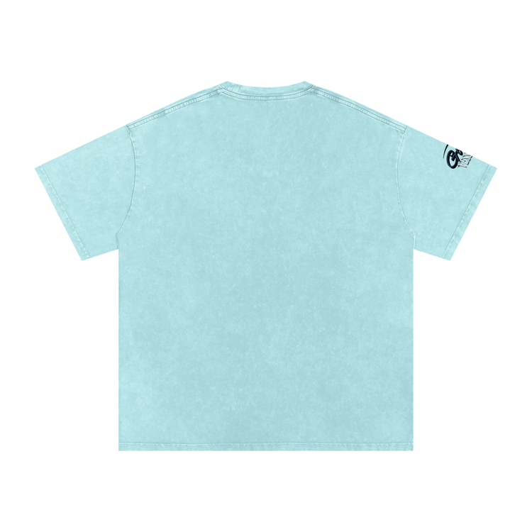 Snow Washed Oversized Cotton T-Shirt ODMPOD