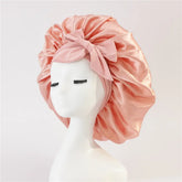 Satin Ribbon Round Bow Elastic Nightcap God&