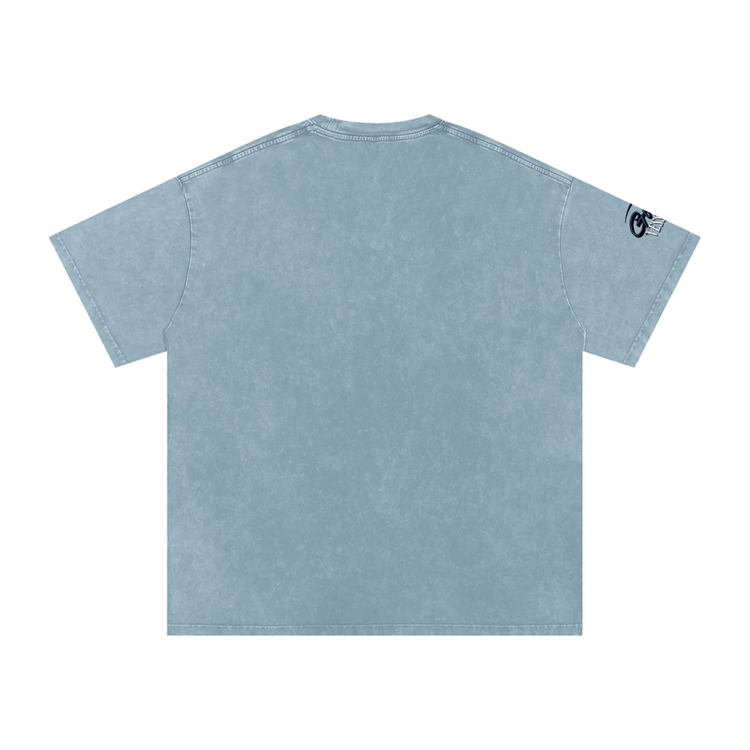 Snow Washed Oversized Cotton T-Shirt ODMPOD