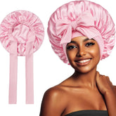 Satin Ribbon Round Bow Elastic Nightcap God&