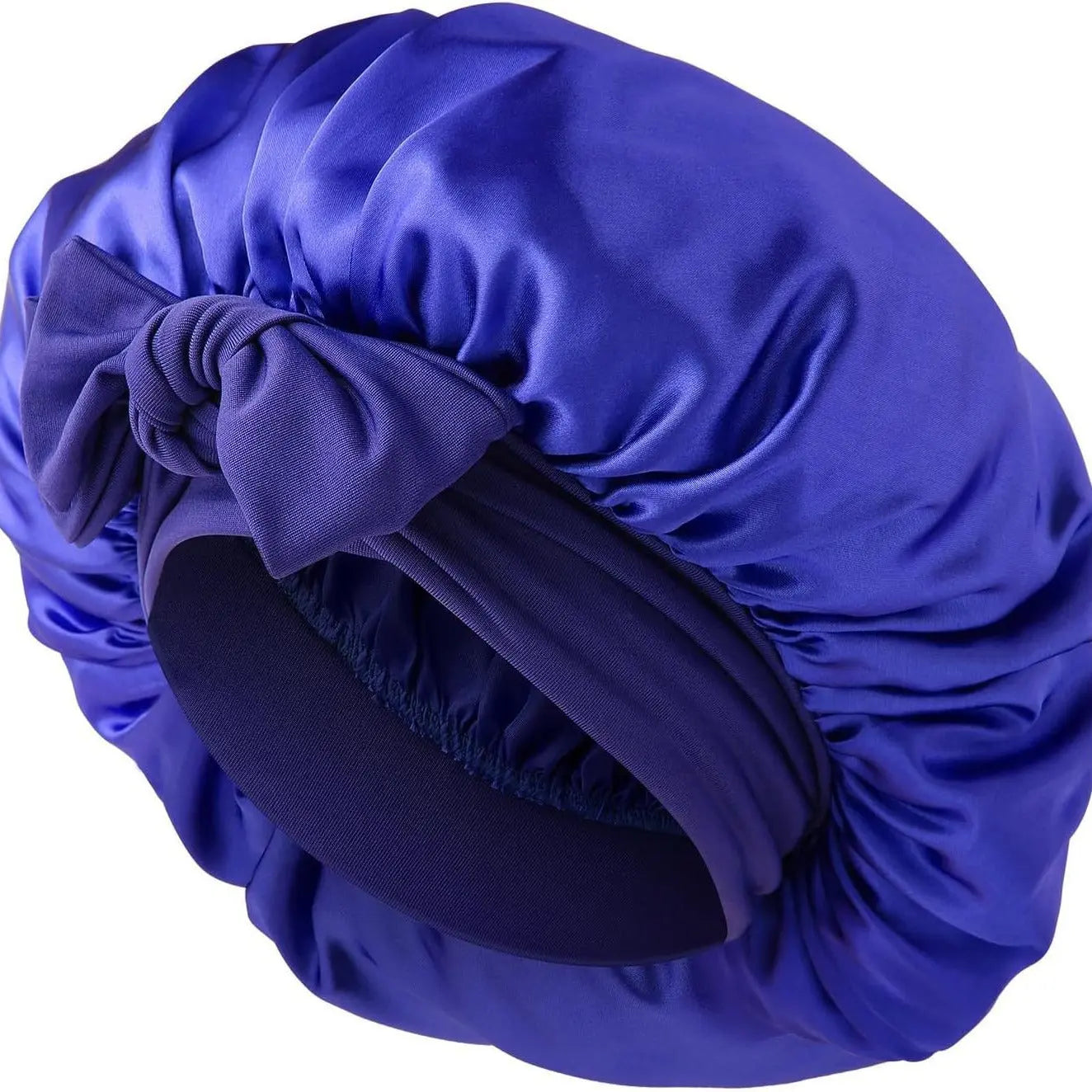 Satin Ribbon Round Bow Elastic Nightcap God&