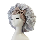 Satin Ribbon Round Bow Elastic Nightcap God&