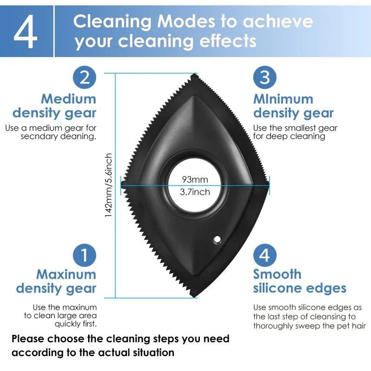 Pet Hair Remover Cat Fur Cleaning Device Carpet Sofa Car Detail Scraper Dog Lint Removal Silicone Dog Cat Fur Removal Brush God&