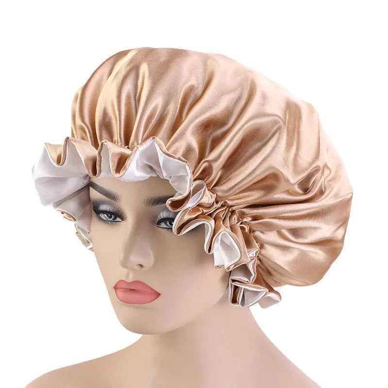Double Satin Lace Nightcap Extra Large Round God&