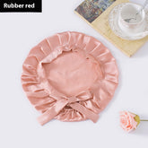 Encrypted Satin Silk Plain Satin Confinement Household Hair Care Lace-up Nightcap God&