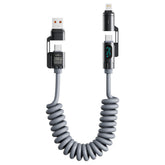 Digital Display Spring 4-in-1 CarPlay In-Car 2m Data Cable God&