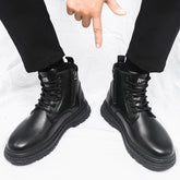 Black Martin Boots Male British Style Working Boots God&