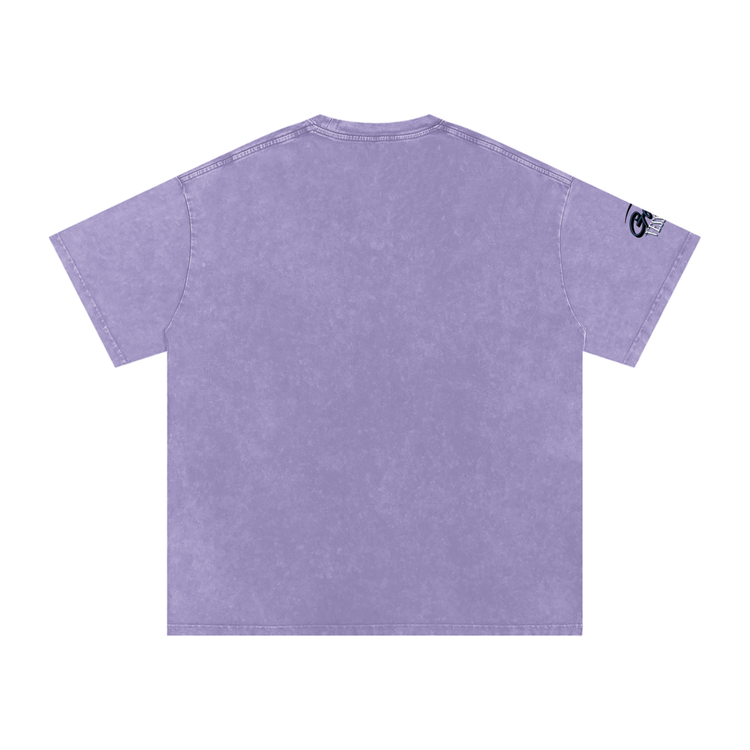 Snow Washed Oversized Cotton T-Shirt ODMPOD