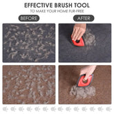 Pet Hair Remover Cat Fur Cleaning Device Carpet Sofa Car Detail Scraper Dog Lint Removal Silicone Dog Cat Fur Removal Brush God&