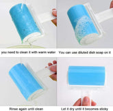 Washable Lint Roller Lint Roller Reusable Sticky Dog Cat Hair Remover Cleaner With Cover For Clothes Pet Hairs God&