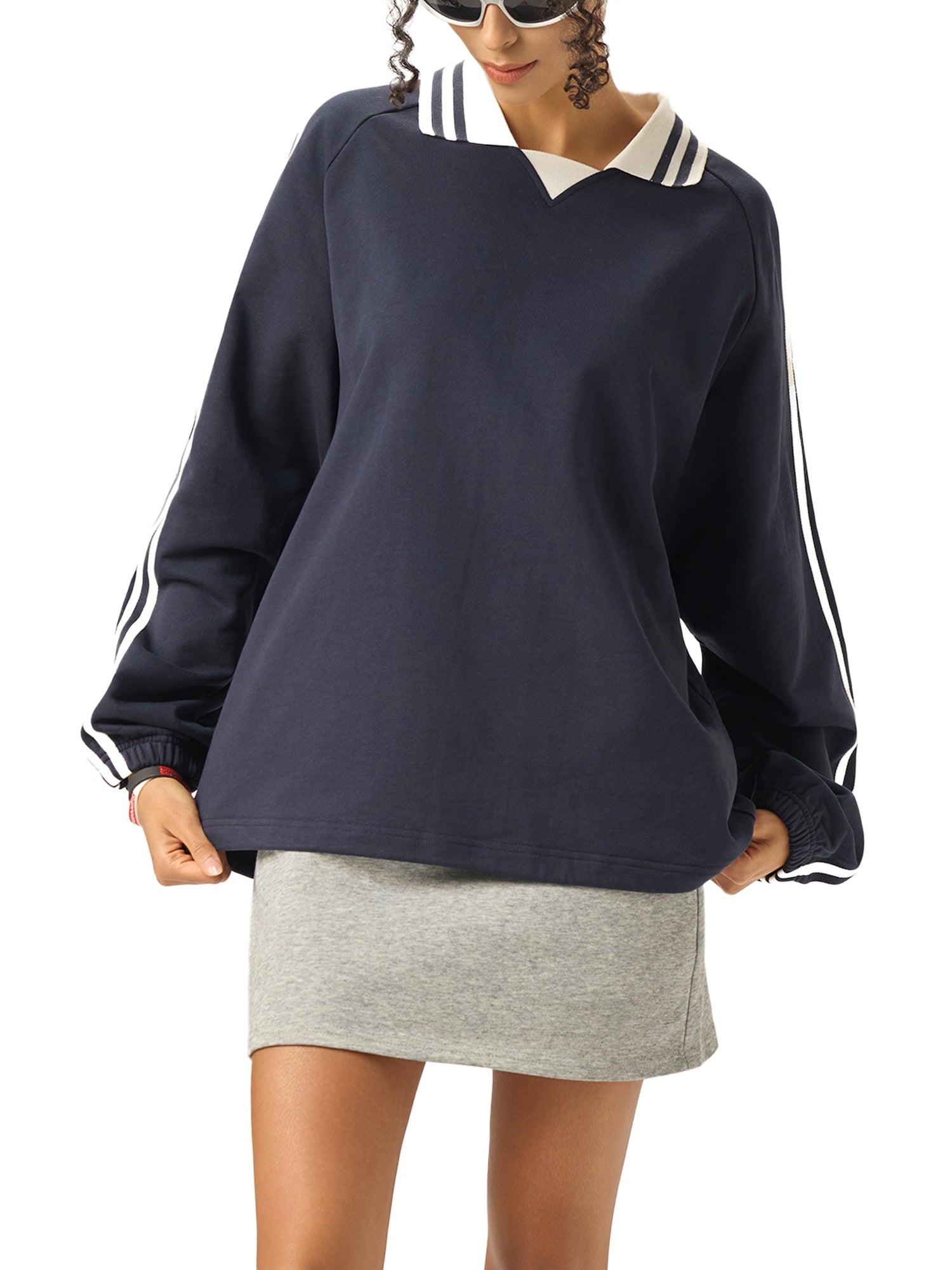 Let Go Let God Collar Sweatshirt ODMPOD