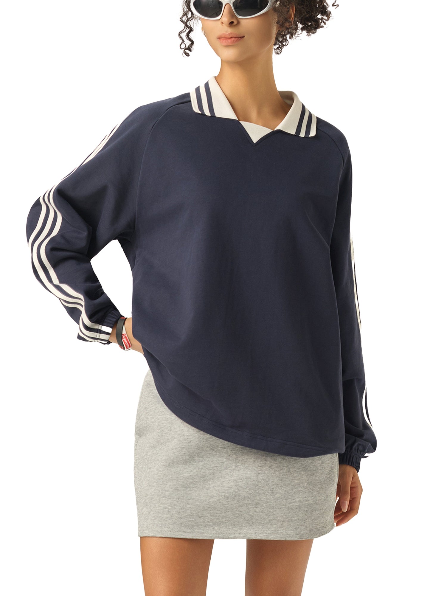 Let Go Let God Collar Sweatshirt ODMPOD